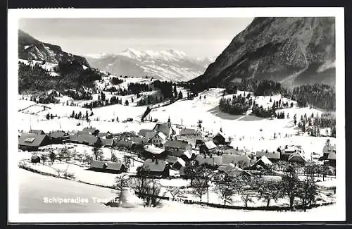 AK Tauplitz /Stmk., Ortsansicht im Winter