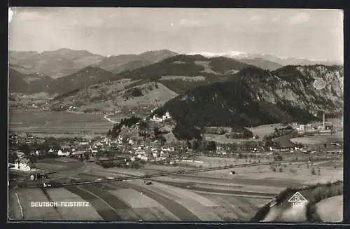 AK Deutsch-Feistritz, Gesamtansicht vom fernen Berg aus