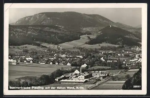 AK Piesting /N.-Oe., Teilansicht mit der Hohen Wand