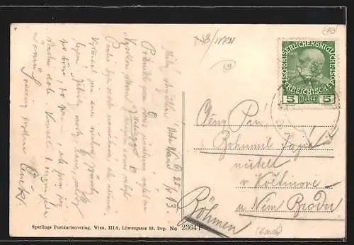 AK Waldegg /N.-Oe., Ortspartie mit Kirche