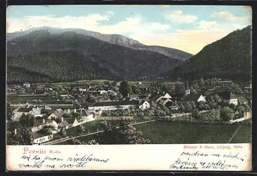 AK Pernitz /N.-Oe., Teilansicht mit Kirche
