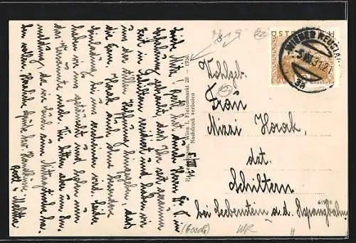 AK Wr.-Neustadt, Teilansicht aus der Vogelschau