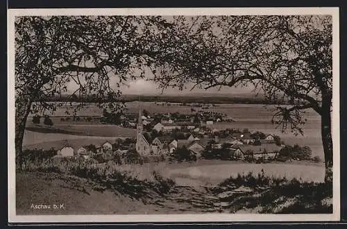 AK Aschau, Gesamtansicht des Ortes