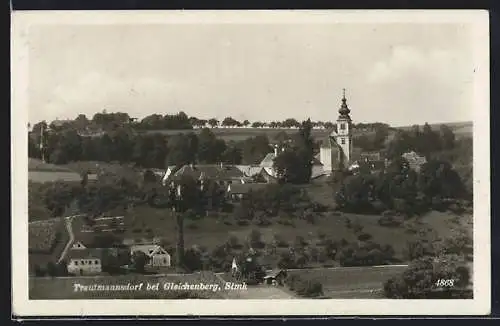 AK Bad Gleichenberg, Trautmannsdorf mit Kirche