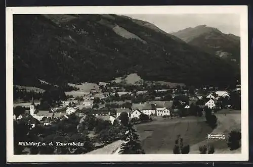 AK Mühldorf a. d. Tauernbahn, Teilansicht mit Kirche