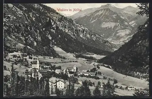 AK Winklern im Mölltal, Ortspartie im Gebirge