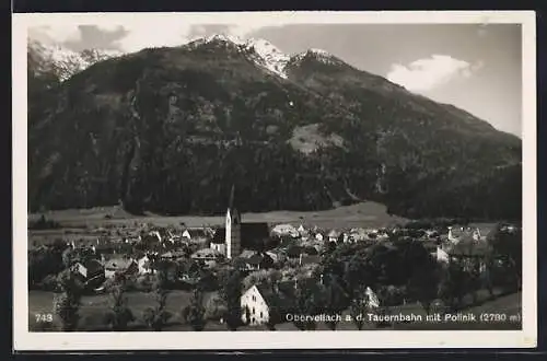 AK Obervellach a.d. Tauernbahn, Ortsansicht mit Poliklink