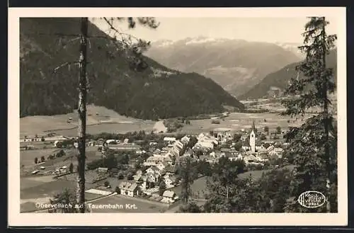 AK Obervellach a.d. Tauernbahn, Blick auf die Ortschaft