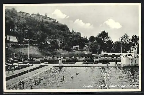 AK Kulmbach i. Bay., Szene im städtischen Schwimmbad
