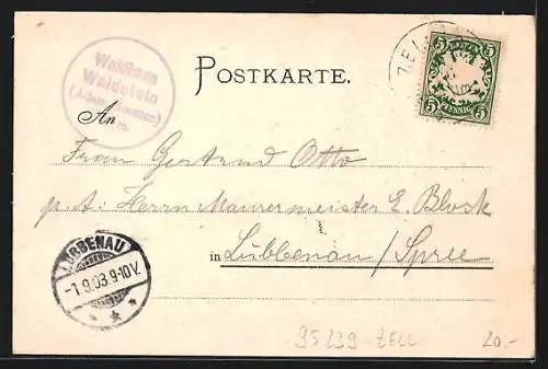 Lithographie Zell, Waldstein, Schüssel