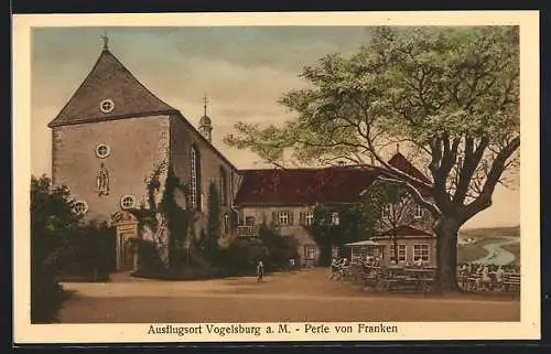 AK Vogelsburg / Franken, Blick auf den Ausflugsort