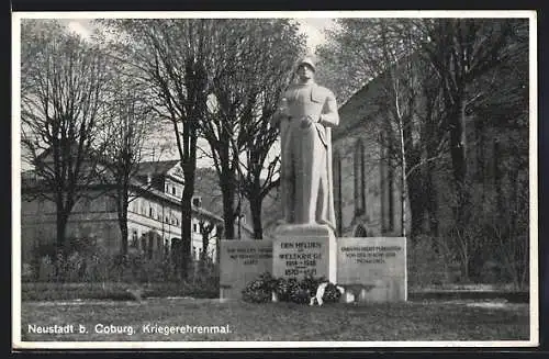 AK Neustadt b. Coburg, Das Kriegerehrenmal 1914-1918