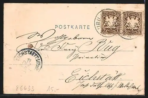 AK Neuburg, Ansicht der Kaserne