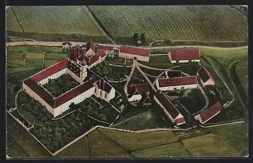 AK Oberschönenfeld, Das Kloster vom Heissluftballon aus