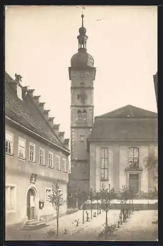 AK Mainbernheim, Blick auf die Kirche