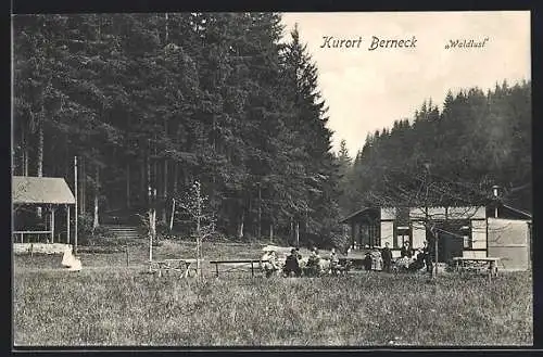 AK Berneck i. Fi., Blick aufs Gasthaus Waldlust