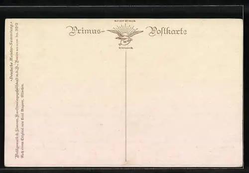 Künstler-AK Wohlgemuth & Lissner, Primus-Postkarte No. 3013: Das Geheimnis, Tuschelnde Kinder