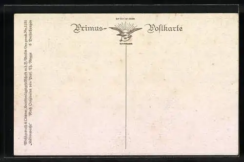 Künstler-AK Wohlgemuth & Lissner, Primus-Postkarte No.1151: Feuerschiff bei der Küstenwacht