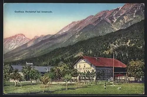 AK Innsbruck, Gasthaus Rechenhof, Inh. A. Speckbacher