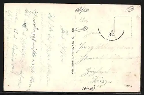 AK Sarleinsbach /O.-Ö., Strassenpartie mit Brunnen