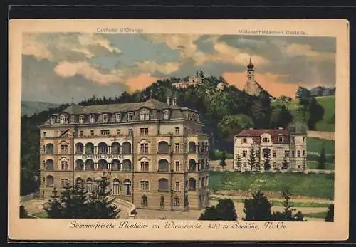 AK Neuhaus im Wienerwald, Kurhotel d'Orange, Villenschlösschen Castella