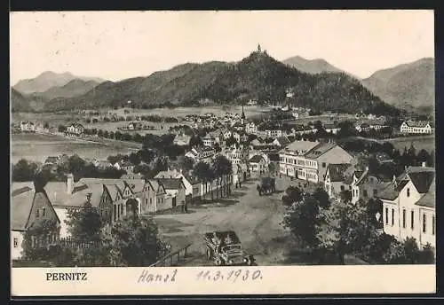 AK Pernitz, Ortsansicht mit Blick ins Land