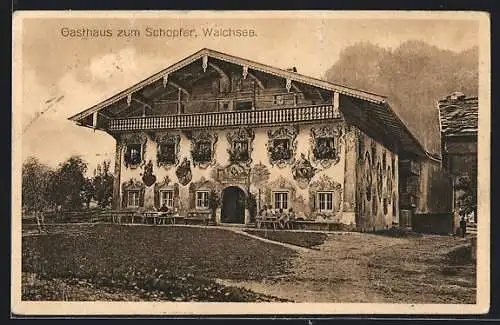 AK Walchsee, Gasthaus zum Schopfer