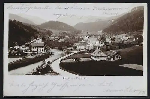 AK Kapellen, Blick über den Ort