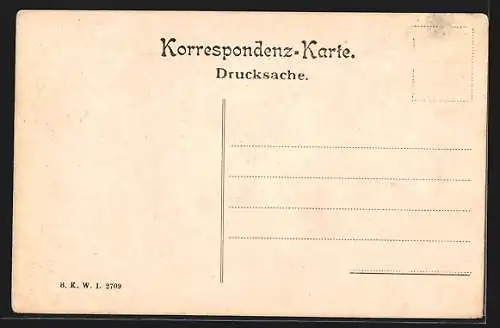 AK Miesenbach, Strassenpartie am Ortseingang