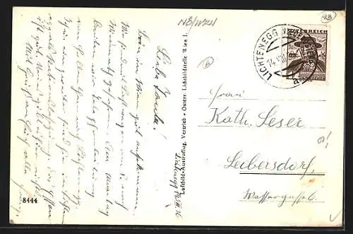 AK Lichtenegg, Gesamtansicht, Fliegeraufnahme