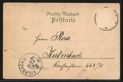 Lithographie Bad Sulza, Kinderheilbad, Schloss Sonnenstein, Saline