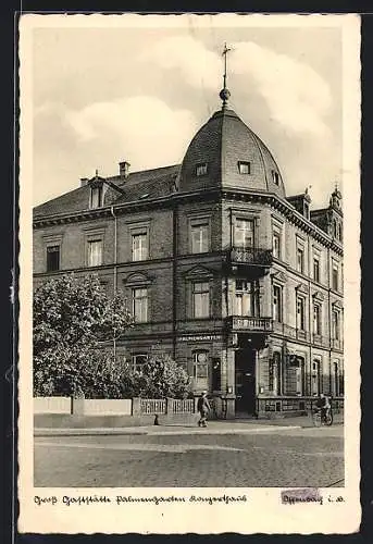 AK Offenburg i. B., Grosse Gaststätte und Konzerthaus Palmengarten