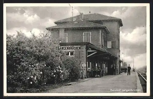 AK Langenbrücken, Bahnhof
