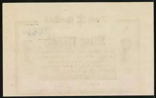 Notgeld Hersfeld 1918, 1 Mark, Ortspartie mit Kirche