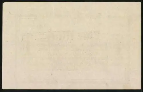 Notgeld Hersfeld 1918, 1 Mark, Panorama mit Kirche