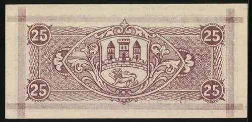 Notgeld Biedenkopf 1920, 25 Pfennig, Stadtwappen