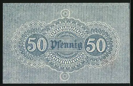 Notgeld Neckargemünd 1917, 50 Pfennig, Adler mit Wappen