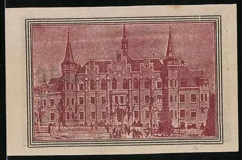 Notgeld Waldenburg /Schlesien, 10 Pfennig, Rathaus