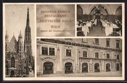 AK Wien, Friedrich Kargl's Restaurant Deutsches Haus