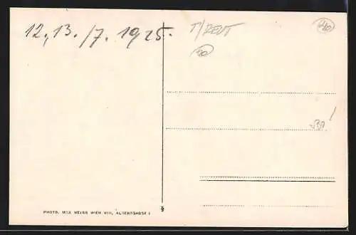 AK Elbigenalp, Speisesaal im Gasthof zur Post