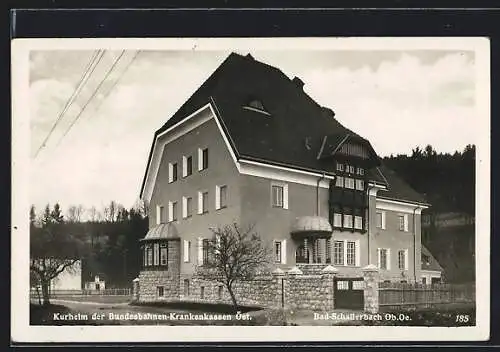 AK Bad Schallerbach, Kurheim der Bundesbahnen-Krankenkassen