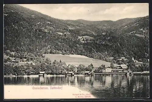 AK Sattendorf, Uferpartie am Ossiachersee