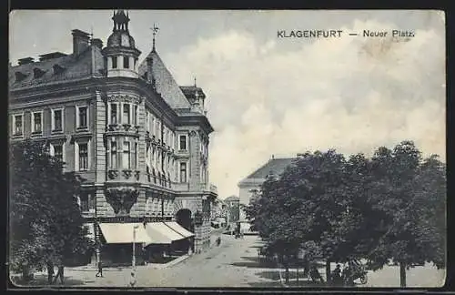 AK Klagenfurt, Wäsche Fabrik am neuen Platz