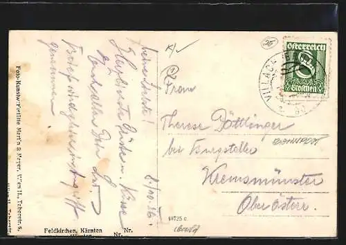 AK Feldkirchen /Kärnten, Ortsansicht aus der Vogelschau