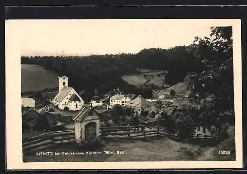 AK Albeck /Kärnten, Sirnitz, Ansicht mit Kirche