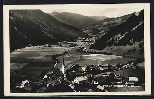 AK Ebene Reichenau, Ortsansicht mit Kirche
