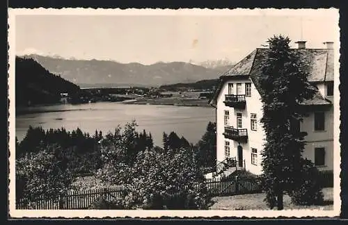 AK Annenheim am Ossiachersee, Ortspartie mit Wohnhaus am See