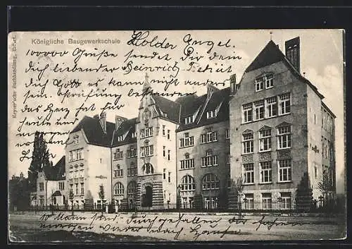 AK Erfurt, Königliche Baugewerkschule