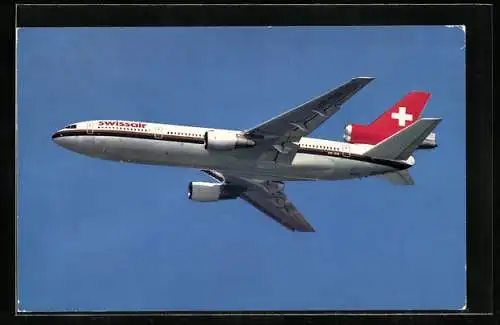 AK Flugzeug der Fluglinie Swissair, McDonnell Douglas DC-10-30