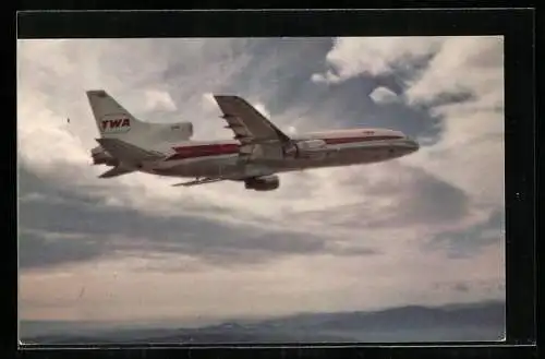 AK Flugzeug L-1011 der TWA in der Luft